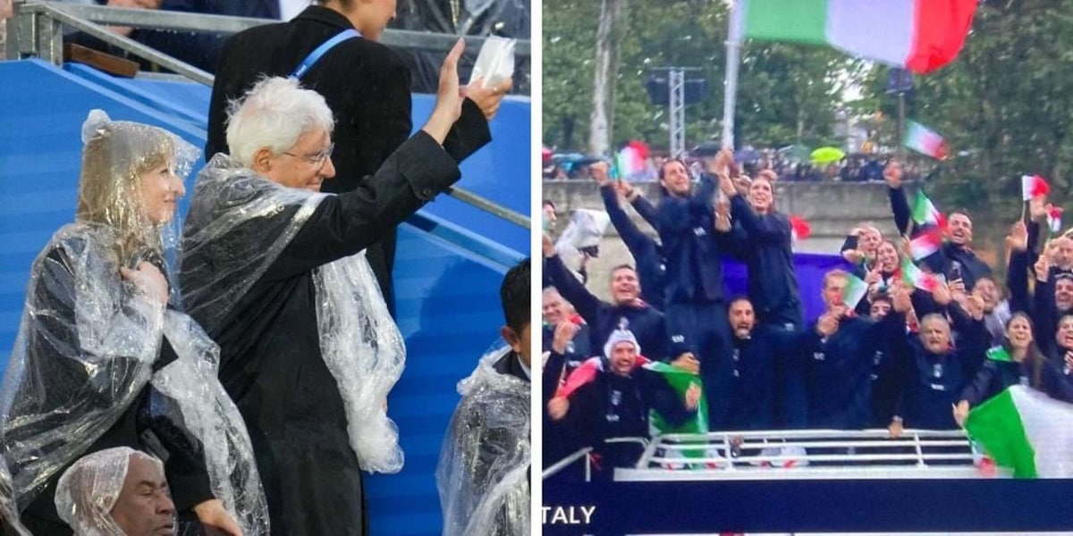 Olimpiadi, il gesto di Mattarella sotto il diluvio commuove tutti