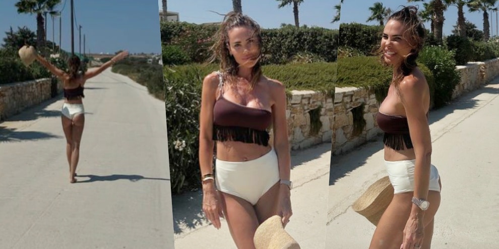 Ilary Blasi al top in vacanza: sorrisi con Bastian in Grecia