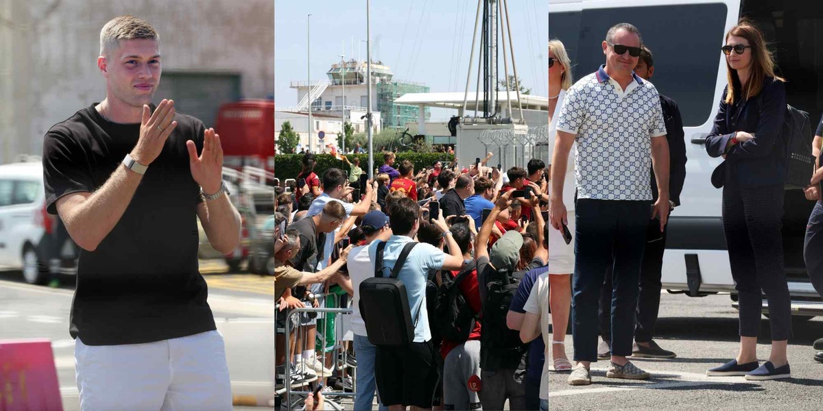 Dovbyk a Roma, delirio a Ciampino: che festa con i tifosi!