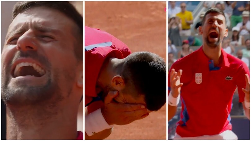 Djokovic piange a dirotto dopo l'oro olimpico vinto contro Alcaraz