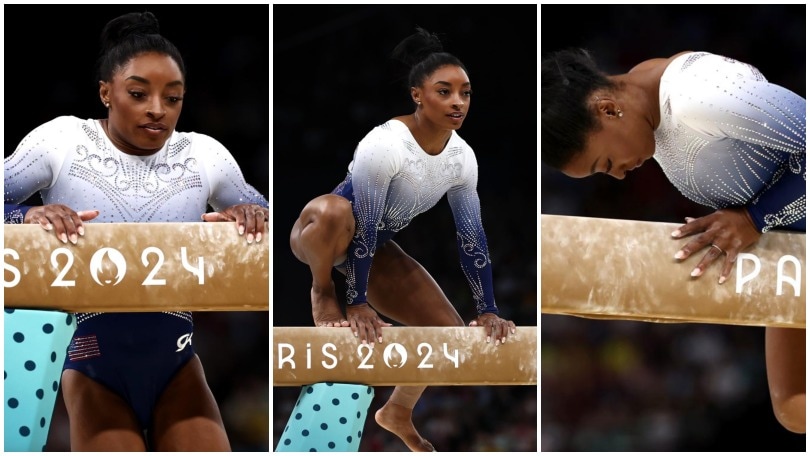 Simone Biles, incredibile caduta alla trave: è fuori dalle medaglie!