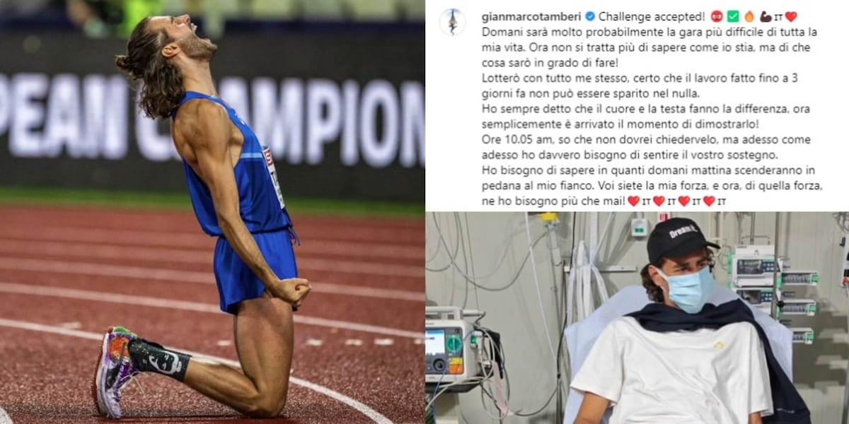 Tamberi e il messaggio social: "Come sto?". La risposta da è brividi