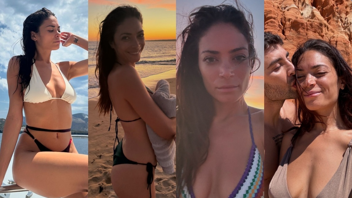 Elodie e la vacanza "rara" con Iannone tra baci e mare al tramonto