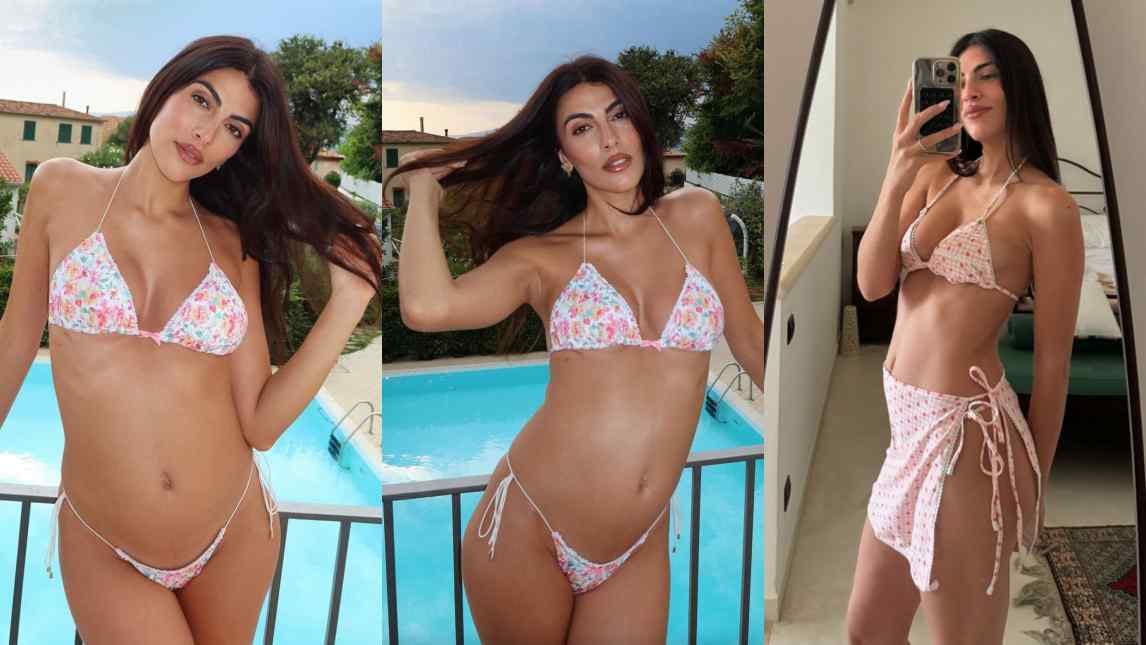 Giulia Salemi incanta in bikini a Maratea