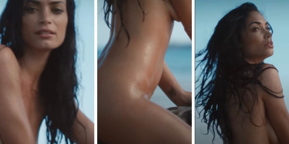 Elodie nuda nel backstage al mare del Calendario Pirelli: follower in delirio