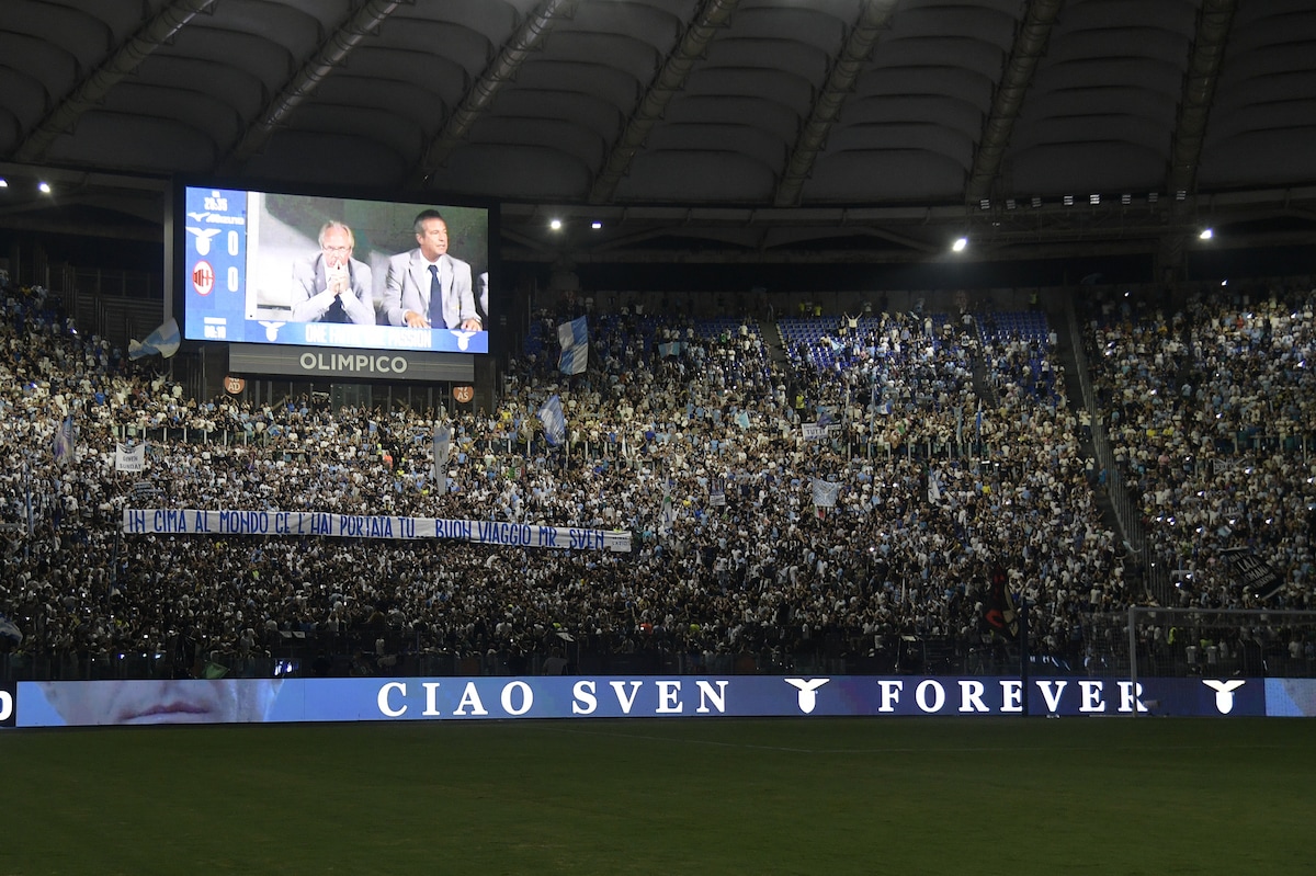 La Lazio saluta Eriksson: l'Olimpico si commuove