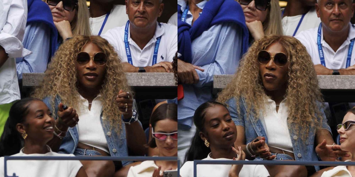 Serena Williams in tribuna agli Us Open per vedere l'amico Sinner