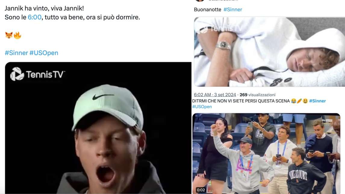 Sinner batte Paul: "Ora buonanotte, si dorme un'ora". Le reazioni social