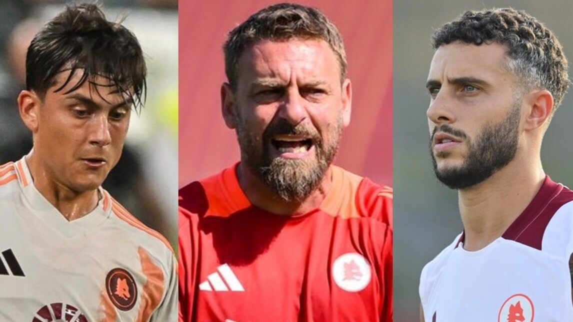 Roma, la nuova formazione di De Rossi con il 3-5-2