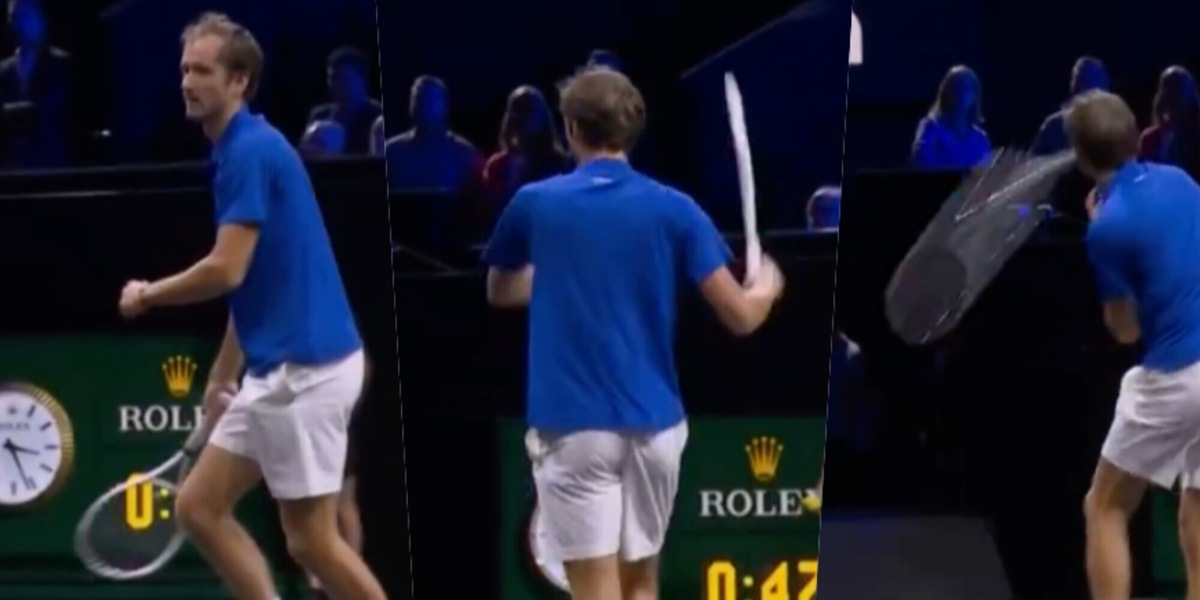 Medvedev, il gesto di ira in Laver Cup: rischia la squalifica