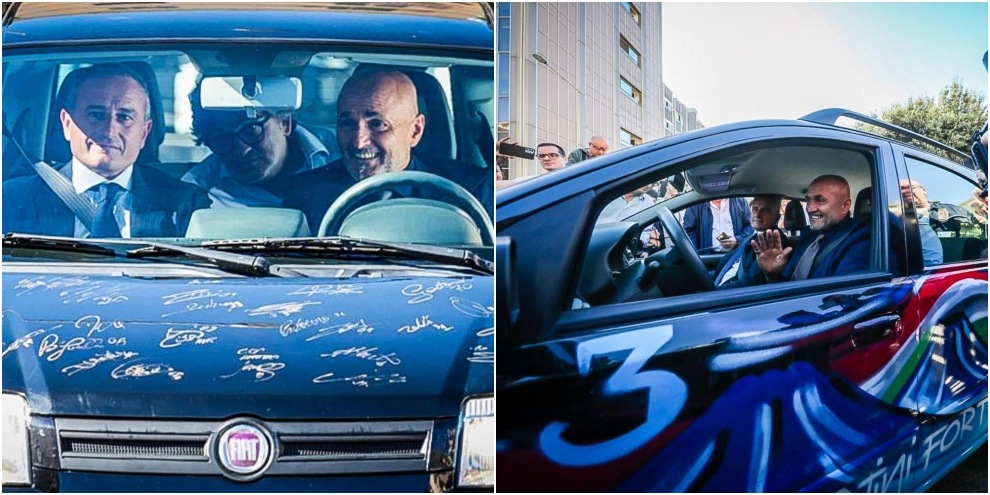 Spalletti a bordo della Panda dello scudetto: l'accoglienza a Napoli