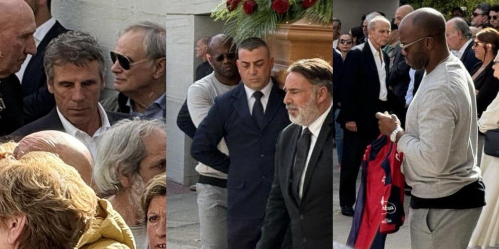 Funerali Andrea Capone, Cagliari in lacrime: presenti anche Suazo e Zola