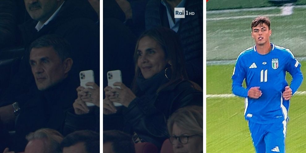 Paolo e Adriana Maldini emozionati per la prima di Daniel: la reazione allo stadio