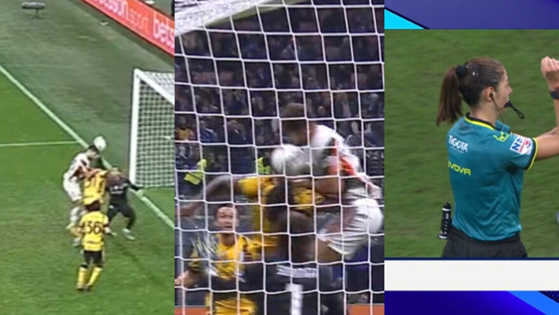 Inter-Venezia, annullato il gol di Sverko al 97': la foto sequenza