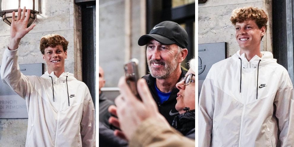 Sinner a Torino, il gesto verso i tifosi. E pure Cahill diventa vip