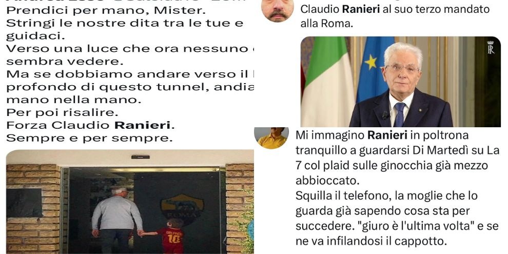 Ranieri alla Roma, social scatenati: "Sei il nostro Mattarella!"