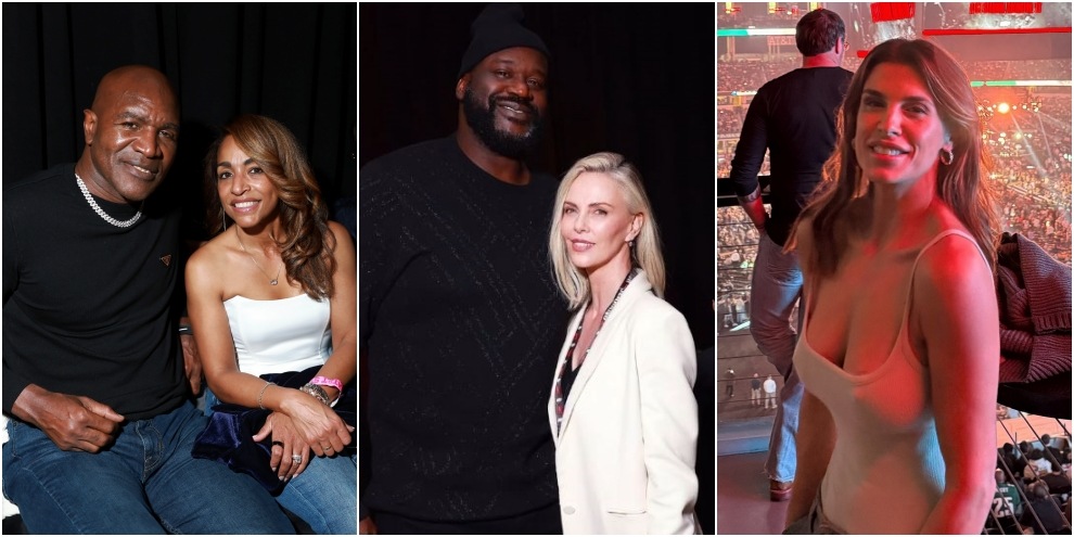 Tyson-Paul: da Shaquille O'Neal a Elisabetta Canalis, tutti i vip presenti