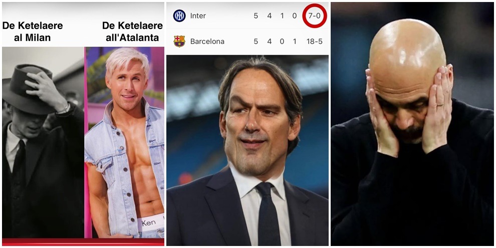 La Champions scatena i tifosi: le ironie social dopo Inter, Milan e Atalanta