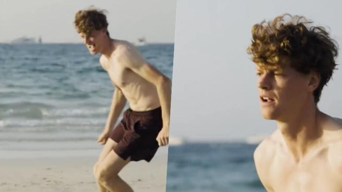 Sinner a Dubai oltre il tennis: che show in spiaggia