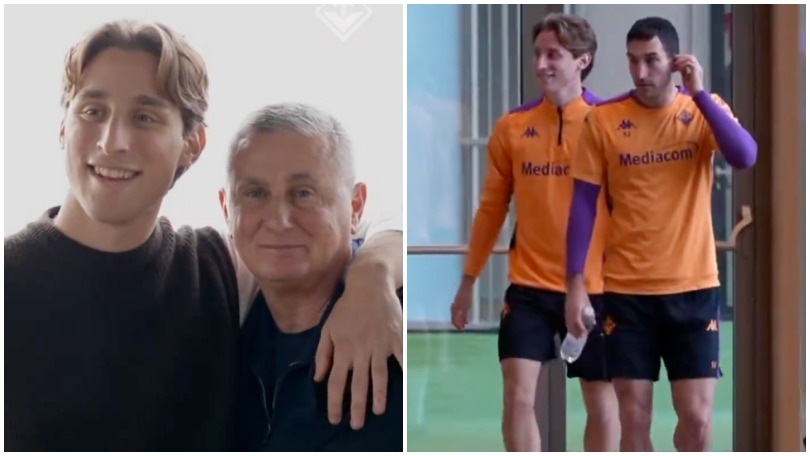 Bove torna al Viola Park: i compagni della Fiorentina lo accolgono con un applauso FOTO
