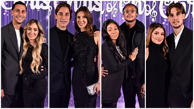 Fiorentina, festa di Natale con la squadra: Bove sorride con la compagna. Tutte le FOTO