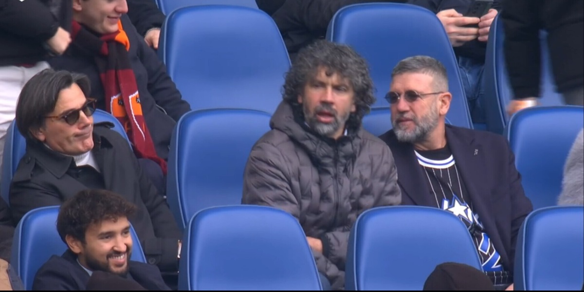Montella, Tommasi e Candela in tribuna per Roma-Parma: la reazione dell'Olimpico è da brividi