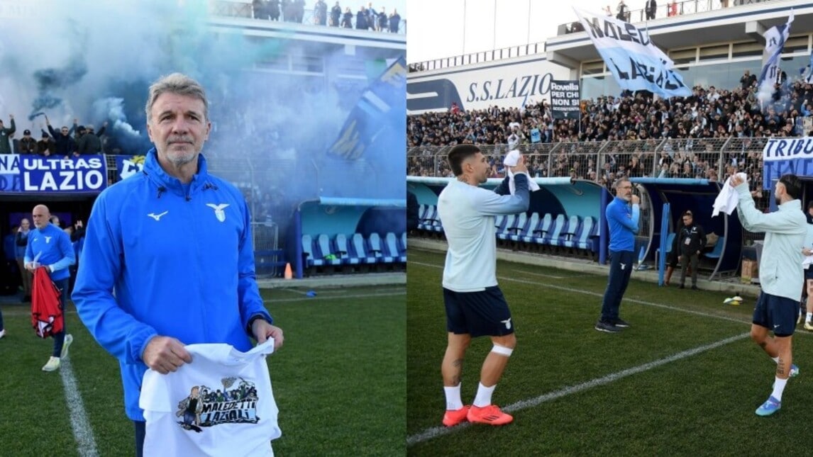 Lazio, che entusiasmo per il derby: i tifosi invadono Formello