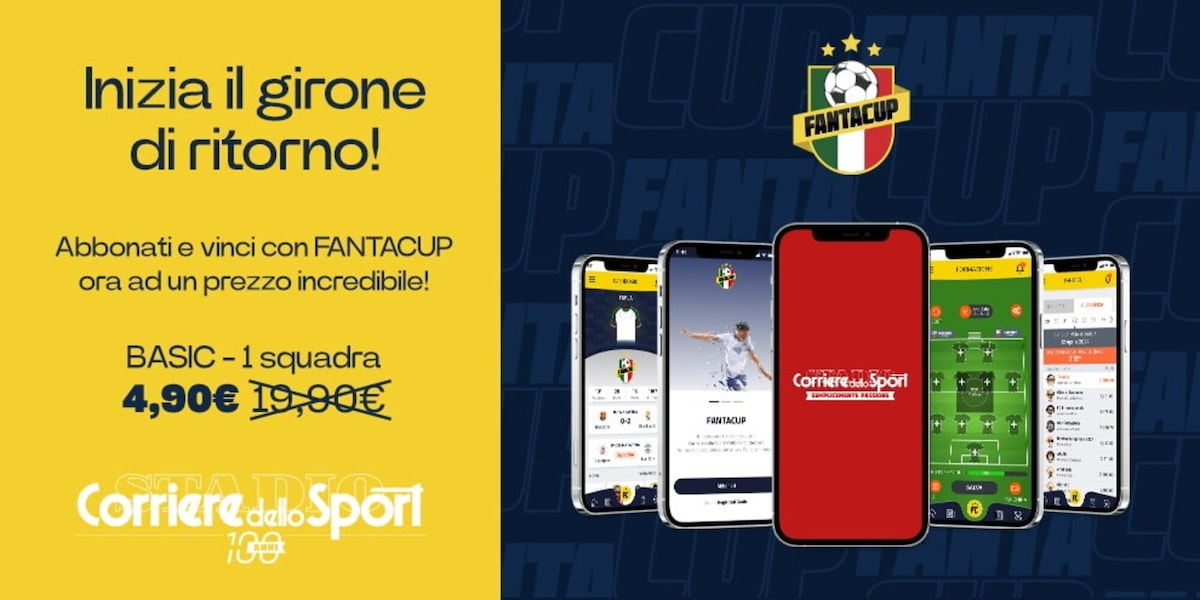 FANTACUP, inizia il girone di ritorno: abbonati e vinci ad un prezzo incredibile!