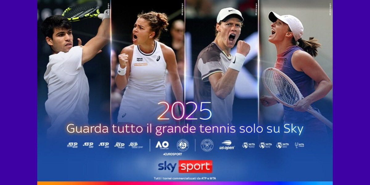 Il grande tennis solo su Sky