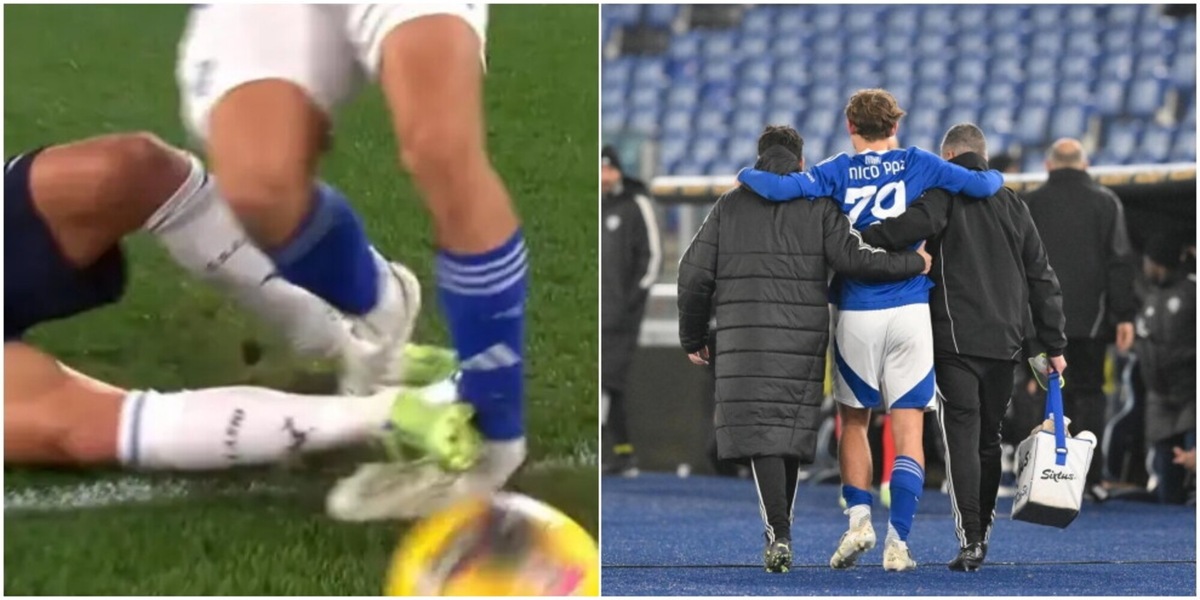 Nico Paz, la caviglia si gira in modo innaturale: brutto infortunio durante Lazio-Como