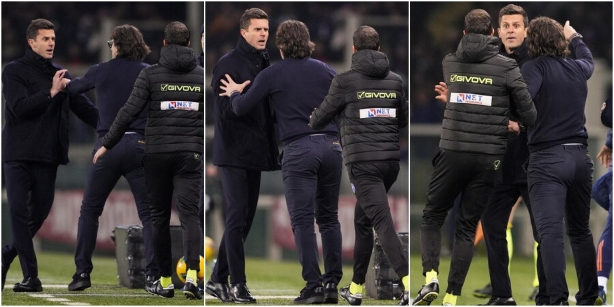 Thiago Motta e Vanoli, rissa ed espulsione in Torino-Juve! La fotosequenza