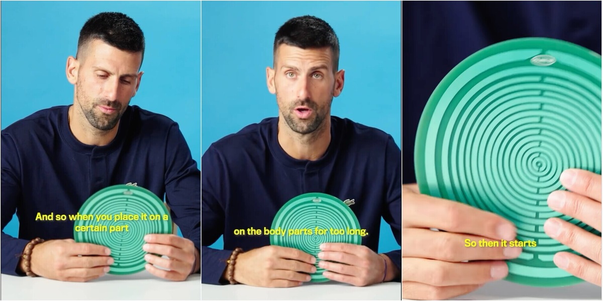 Djokovic e l’ultimo incredibile segreto: un disco energetico per curare il mal di stomaco