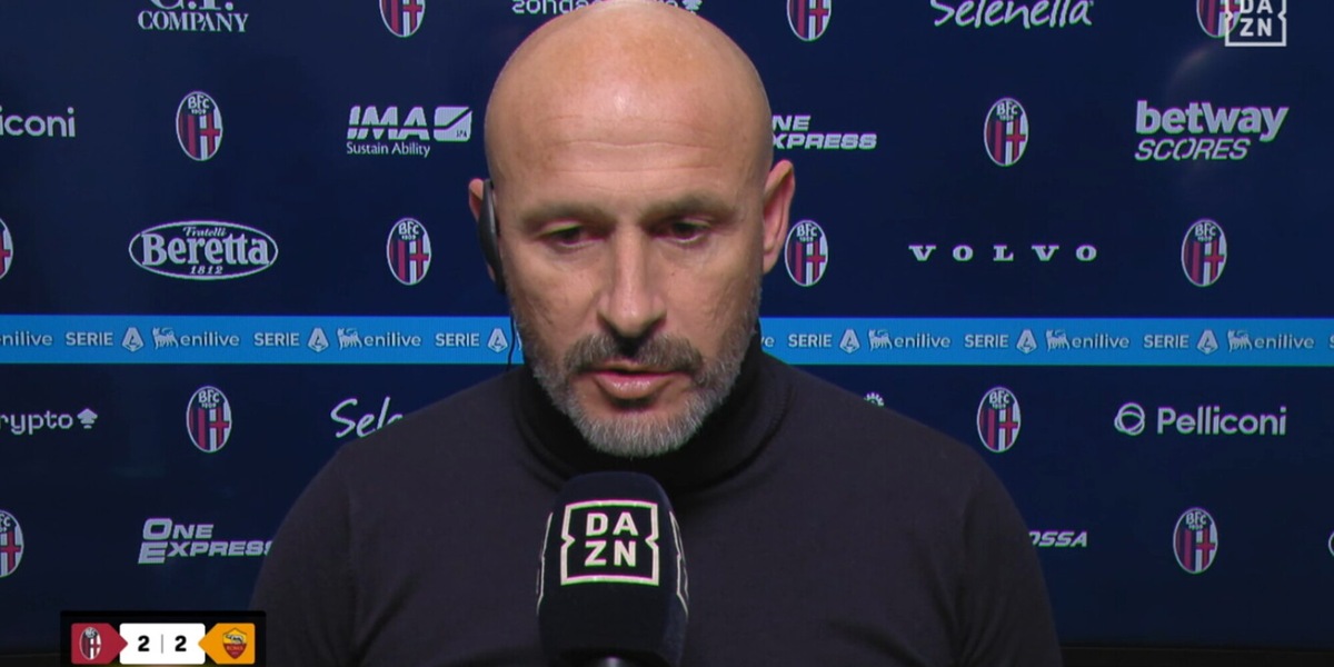 Bologna-Roma, Italiano non ci sta: "Quei due palloni nei minuti di recupero..."