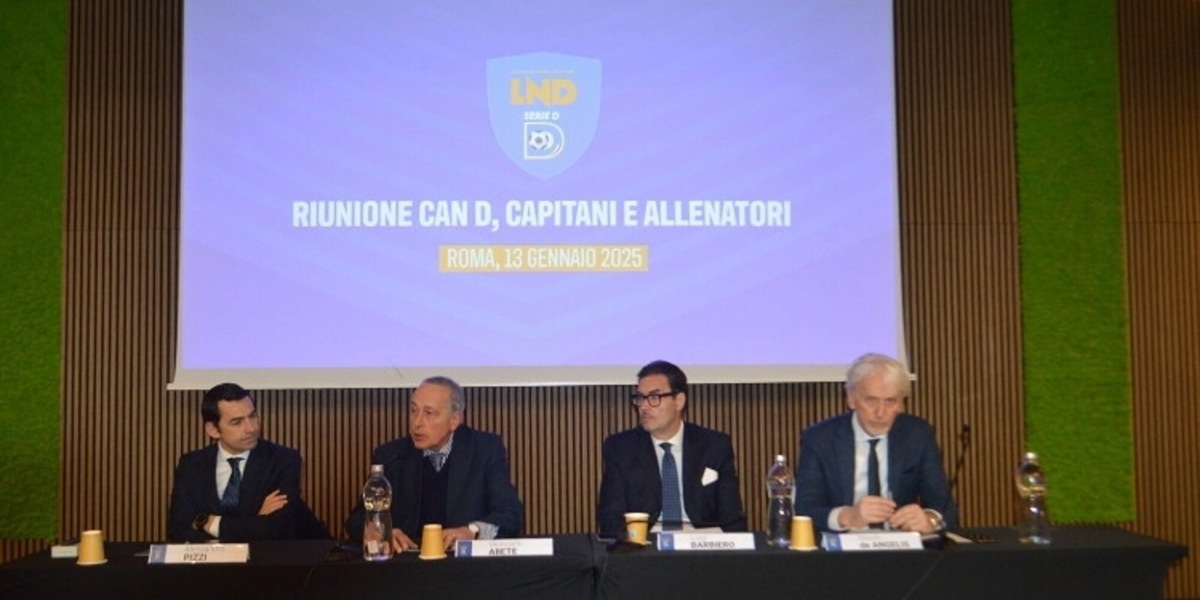 Serie D: confronto allenatori, capitani e arbitri