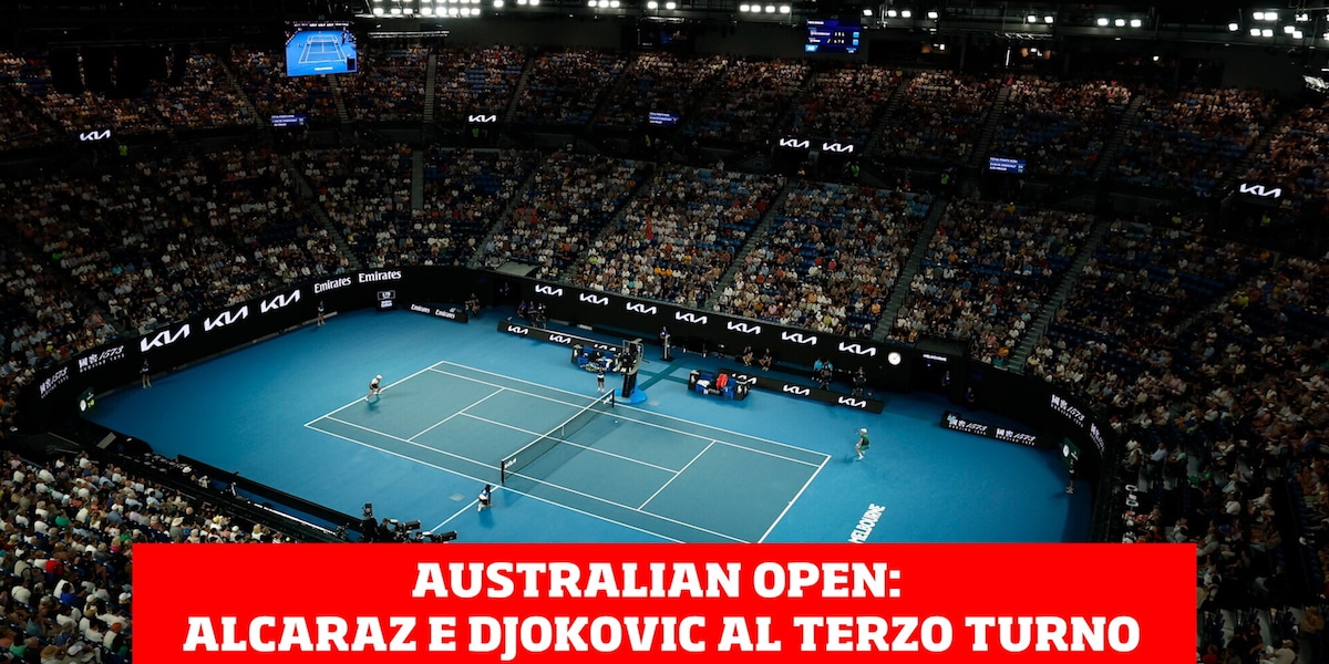 Australian Open, avanzano Djokovic e Alcaraz. Domani torna in campo Sinner