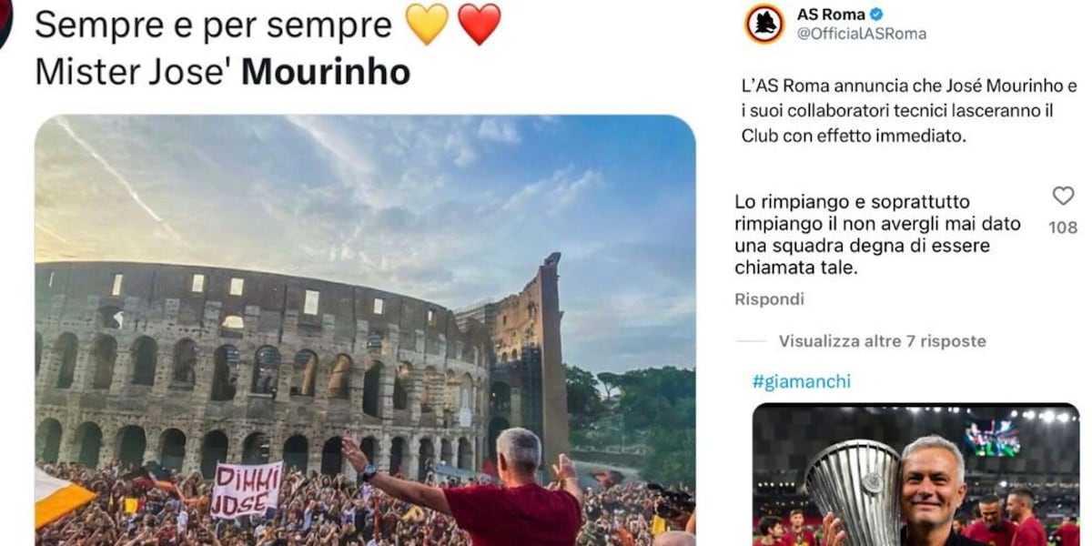 Mourinho, un anno fa l'esonero: i messaggi dei romanisti oggi sono da brividi
