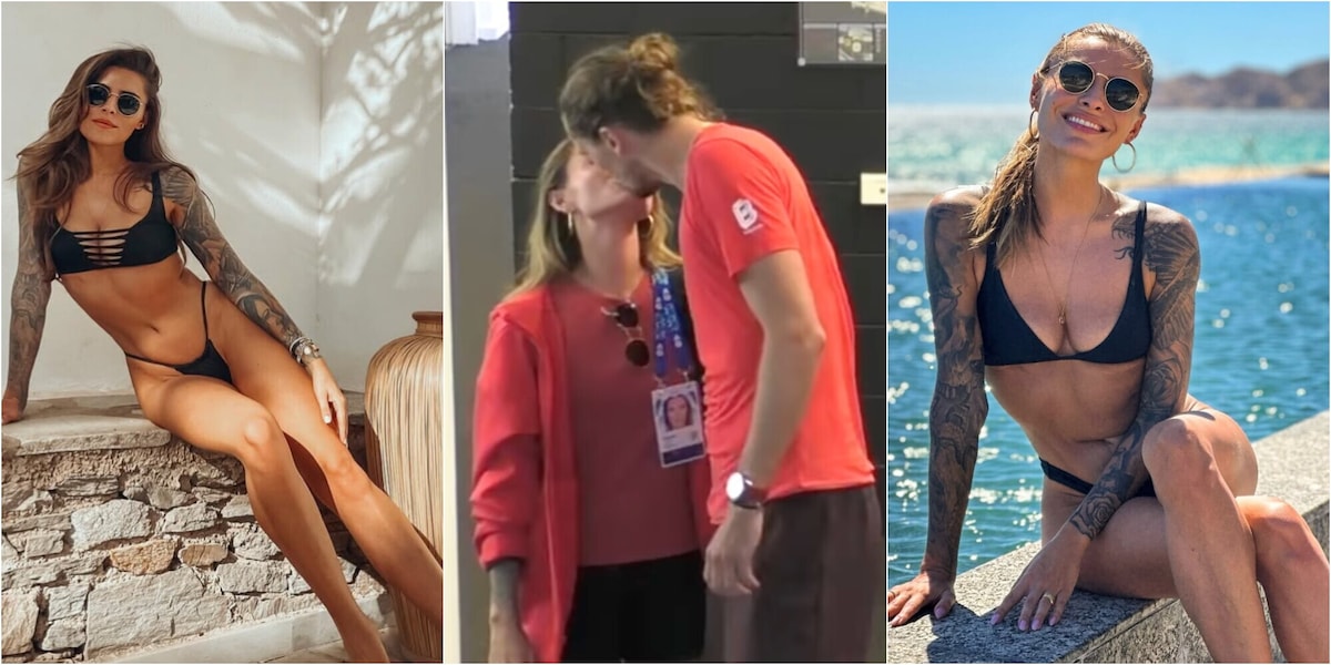 Zverev pizzicato dalle telecamere mentre bacia la sua Sophia