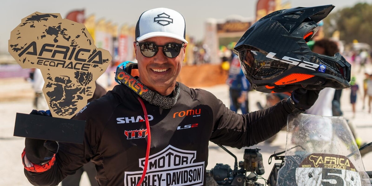 Joan Pedrero top 10 nell'Africa Eco Race 2025 su Harley-Davidson Pan America 1250