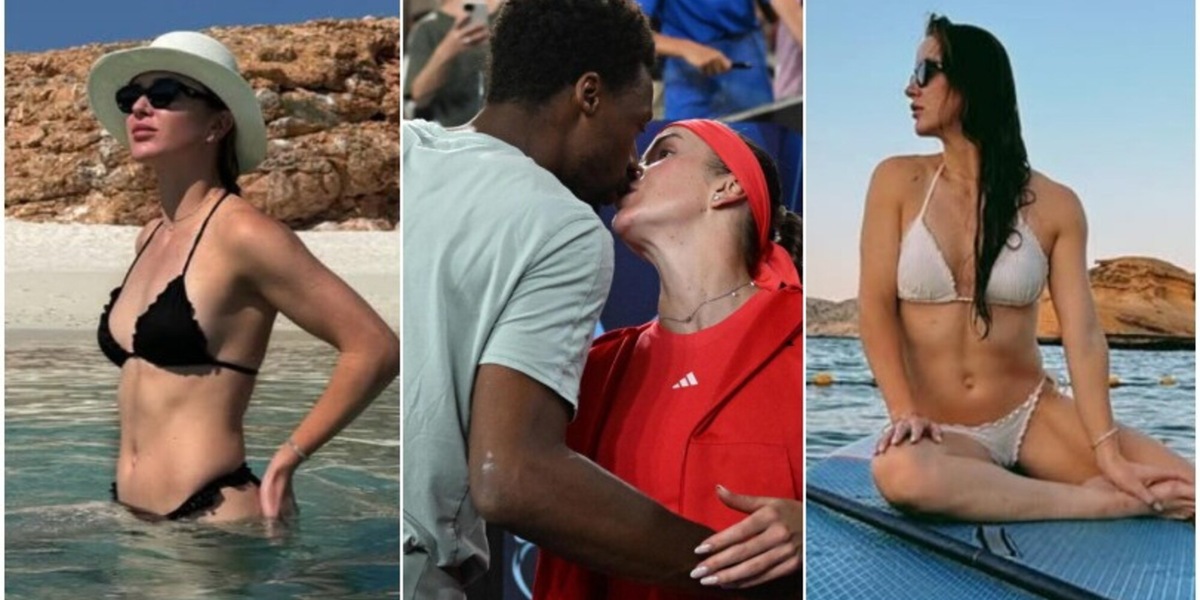 Gael Monfils e Elina Svitolina, il bacio dopo le vittorie contro Fritz e Paolini in Australia
