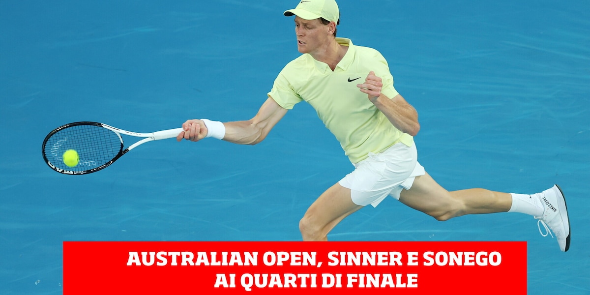 Sinner e Sonego volano ai quarti degli Australian Open