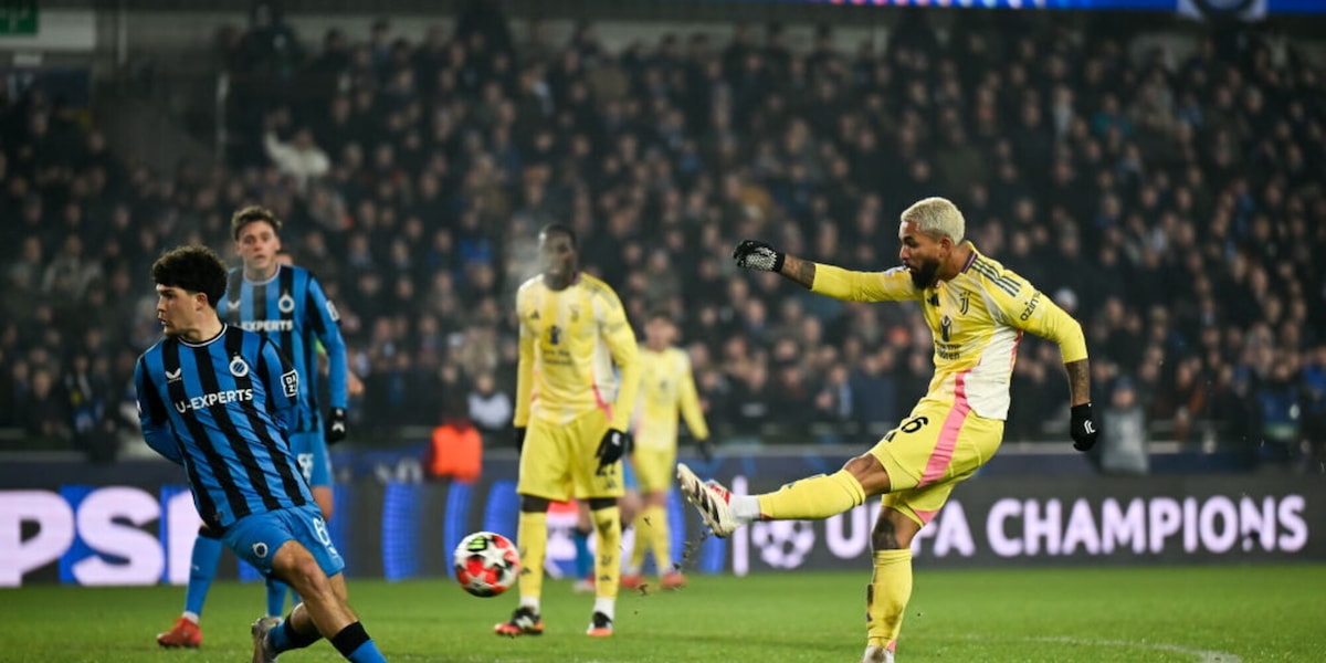 Champions, la Juve fa 0-0 col Brugge. Il Bologna vince contro il Dormund