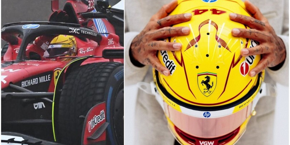 Hamilton, ecco il nuovo casco della Ferrari: il design manda in delirio i tifosi