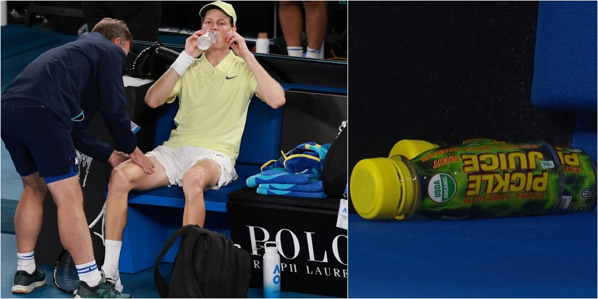 Dal succo di cetrioli di Sinner ai sottaceti di Alcaraz: gli incredibili segreti dei tennisti per i crampi