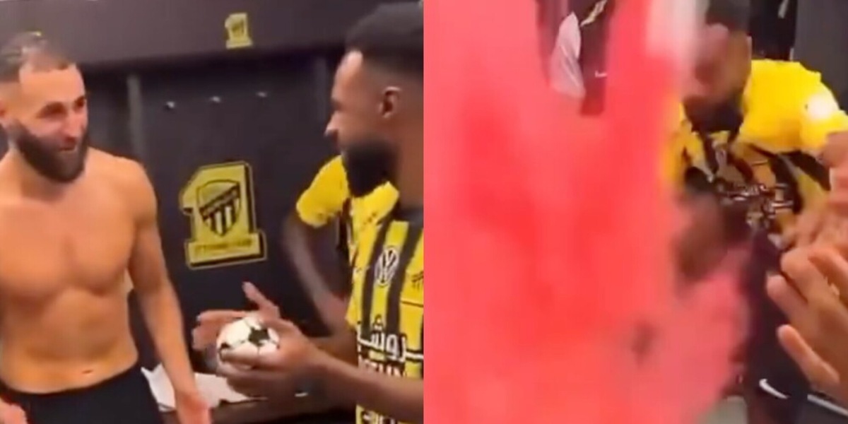 Arabia Saudita, Benzema e il gender reveal nello spogliatoio: scatta la festa