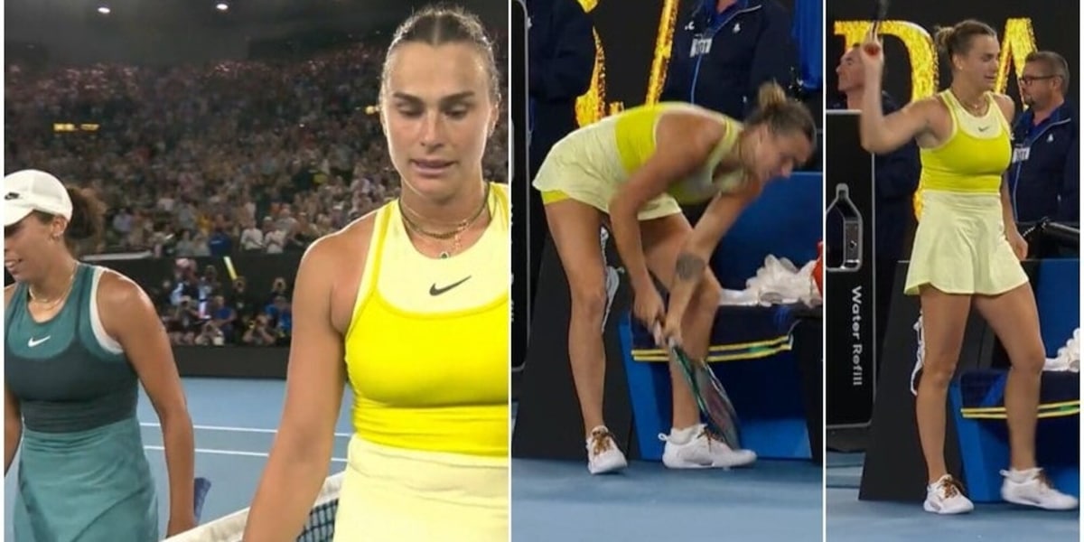 Rabbia Sabalenka, perde la testa dopo il ko con Keys agli Australian Open: il pubblico resta di sasso