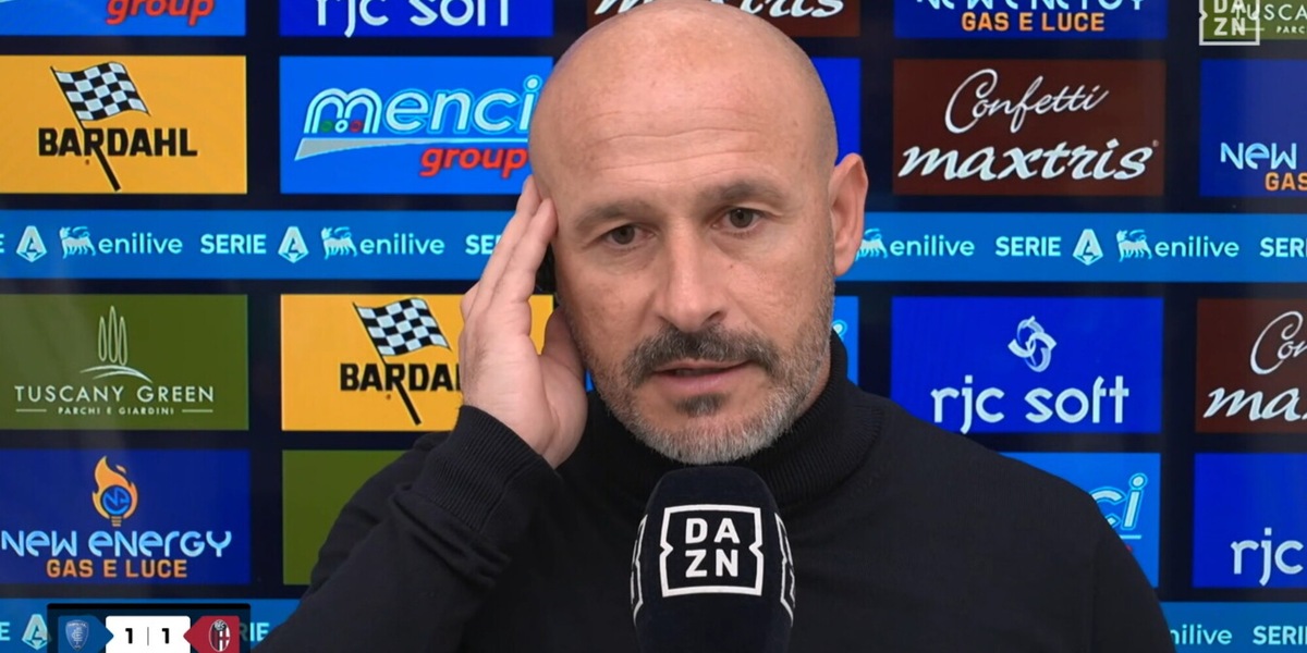 Italiano dopo Empoli-Bologna: "Coi miei giocatori parlo la lingua universale del calcio"