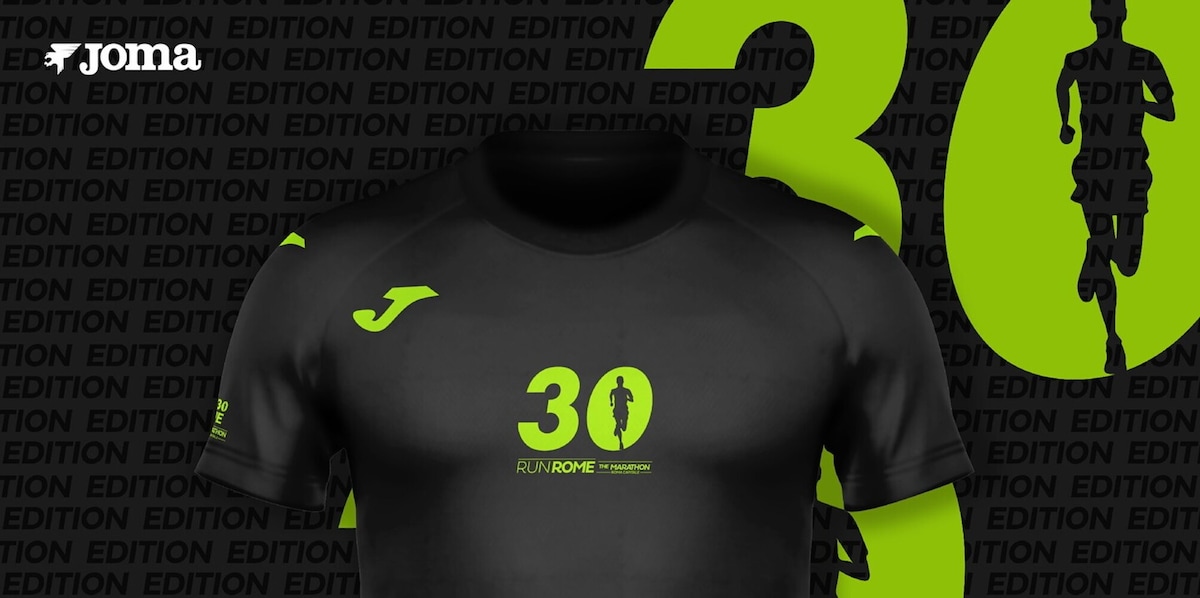 Tecnica e da collezione la t-shirt FINISHER di Run Rome The Marathon