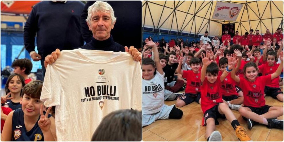 La Virtus Gvm Roma contro il bullismo. Abodi: "Insegnare ai ragazzi il rispetto"
