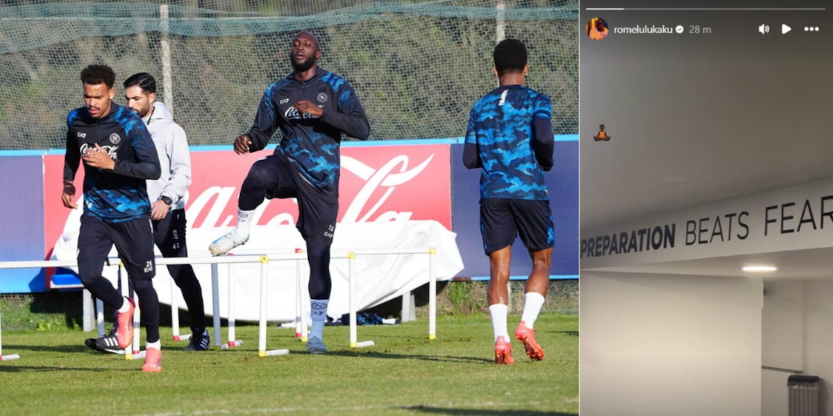 Napoli, Lukaku e il messaggio motivazionale: il video in allenamento