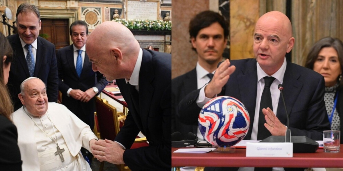 Fifa, Infantino davanti al Papa: "Il calcio come strumento di integrazione"